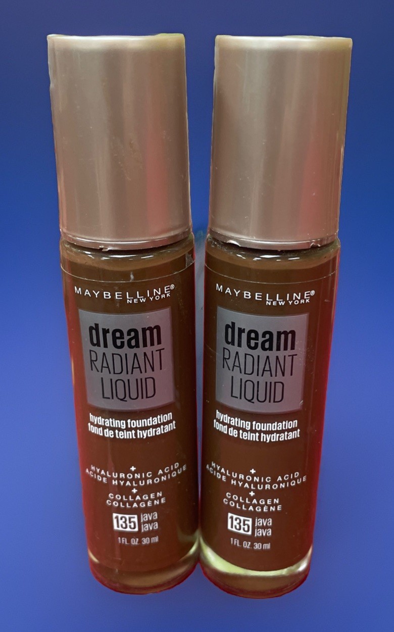 Maybelline Dream Radiant Liquid Hydrating Foundation 135 Java 1oz Lot Of 2