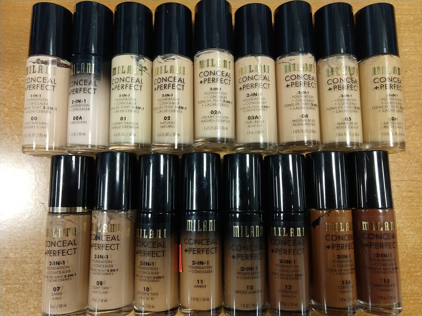 1/2/3 Pack: Milani Conceal + Perfect 2-in-1 Foundation + Concealer, CHOOSE SHADE