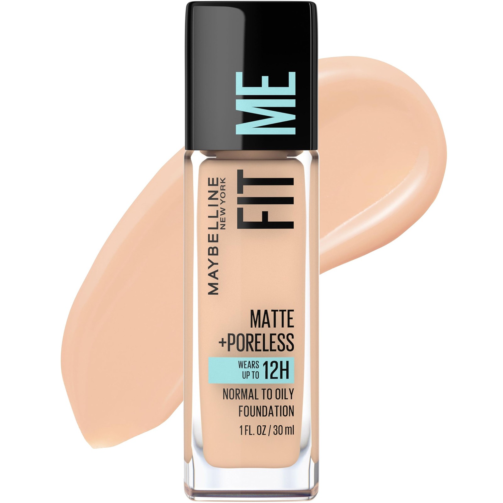 Maybelline New York Fit Me Matte Plus Poreless Foundation, 122 Creamy Beige