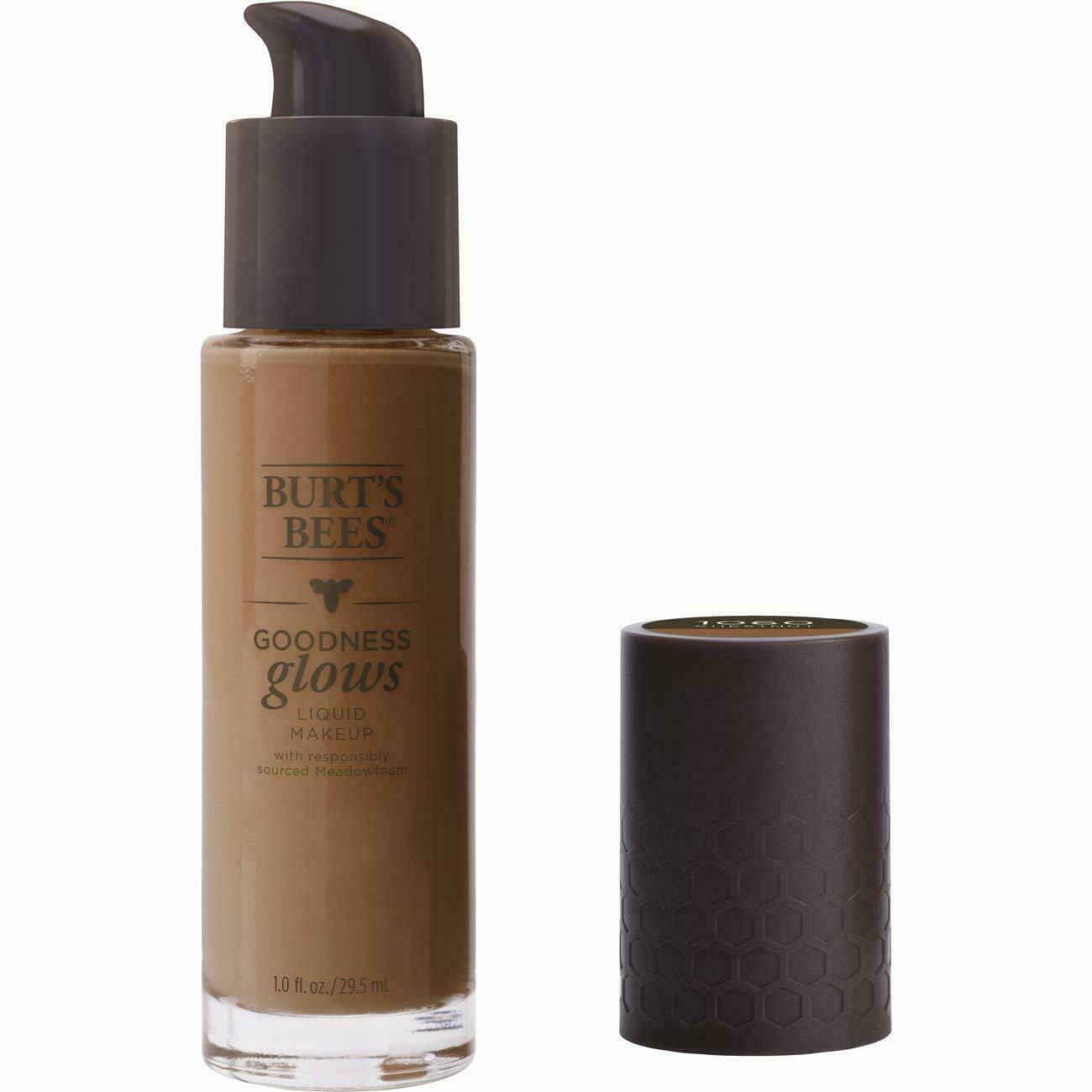 BURT’S BEES Goodness Glows Liquid Makeup Foundation #1060 CHESTNUT 1.0 fl OZ.NEW