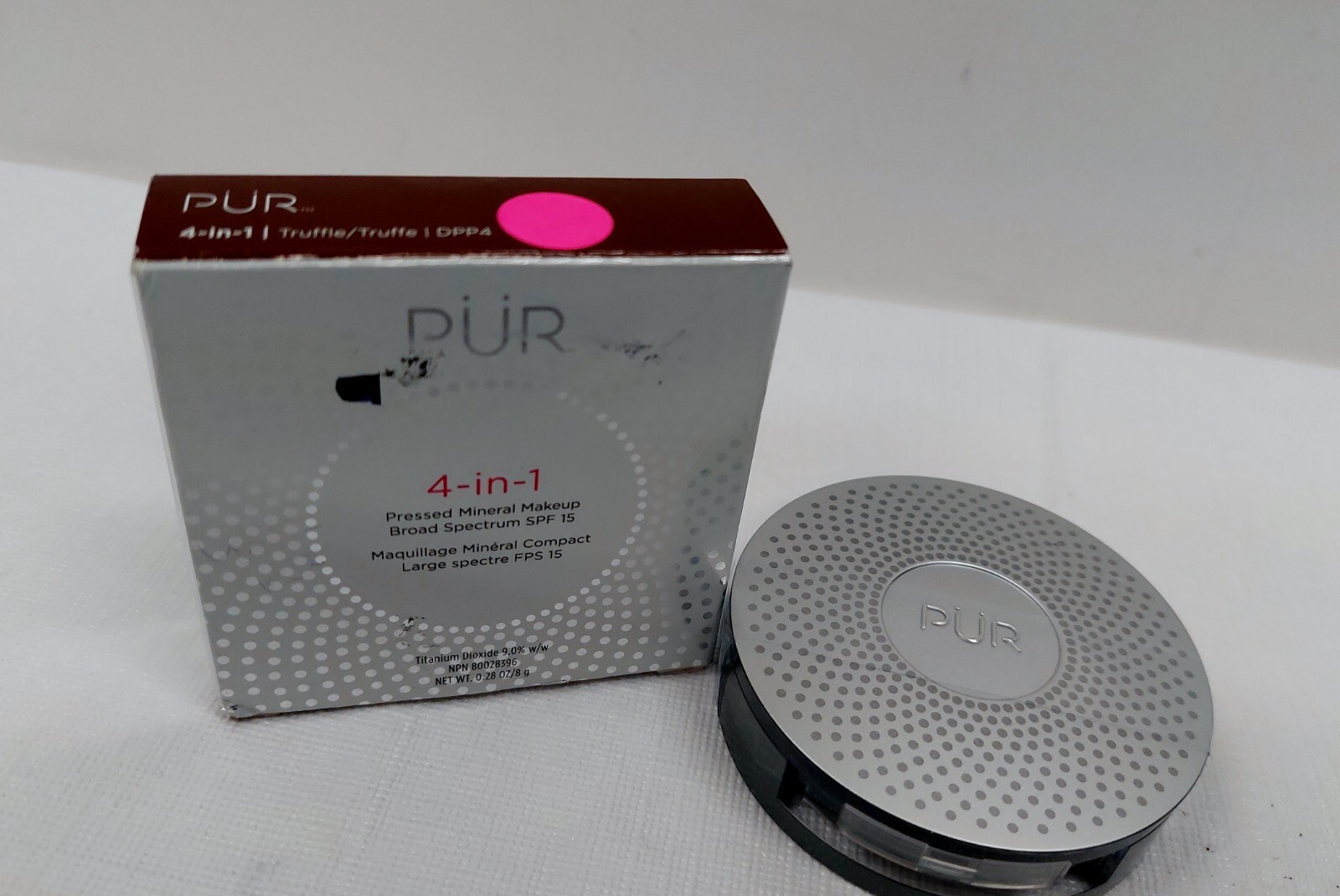 PUR 4-in-1 Pressed Mineral Make-up Compact Truffle DPP4 0.28oz/8g