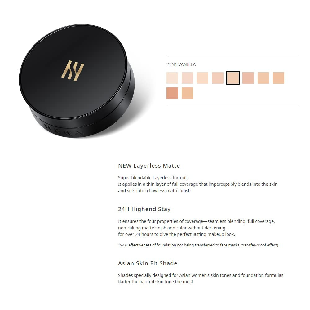 [] Black Cushion 15G+15G(Refill) #21N1 Vanilla