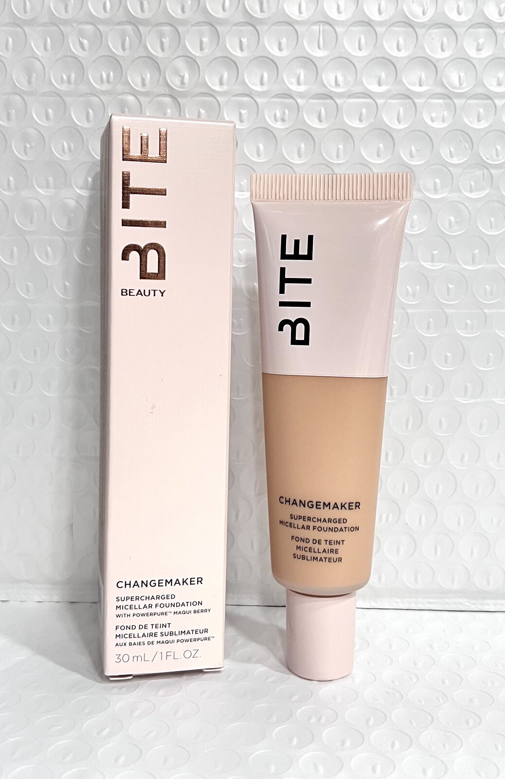 BITE Changemaker Supercharged Micellar Foundation L30 1oz New “Light Neutral”