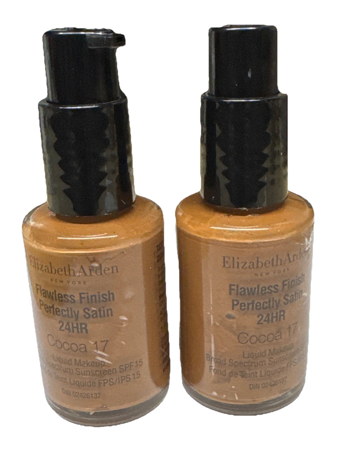 Elizabeth Arden Flawless Finish Perfectly Satin 24HR COCOA 17 1 fl oz Lot 2