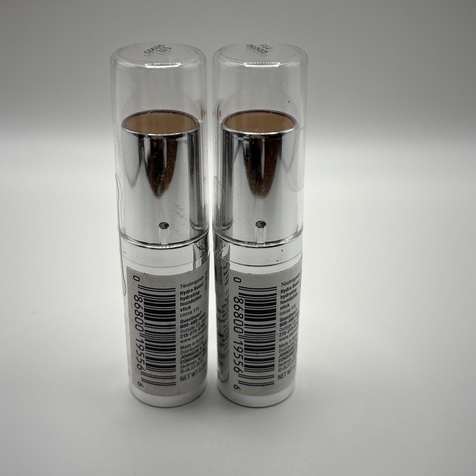 {2} Neutrogena Hydro Boost Hydrating Foundation Sticks – 115 Cocoa – 2-pack