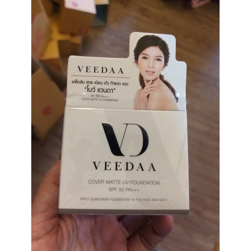 VEEDAA Cover Matte UV Foundation SPF 50 pa ++ Sunscreen Conceal White Skin Shade