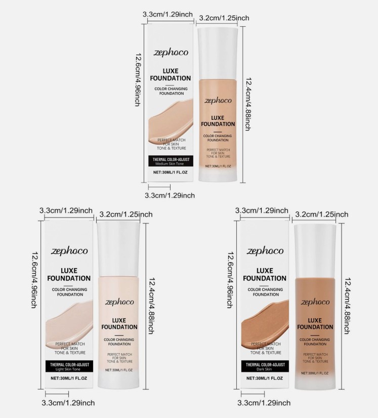 LUXE Intelligent Color Correcting Foundation, 30ml/1 fl oz – Fits All Skin Tone