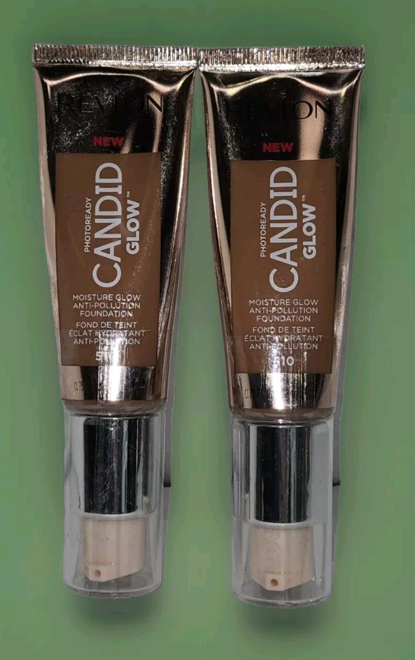 Revlon Photoready Candid Moisture Glow Foundation 510 Cappuccino .75oz Ea 2pcs