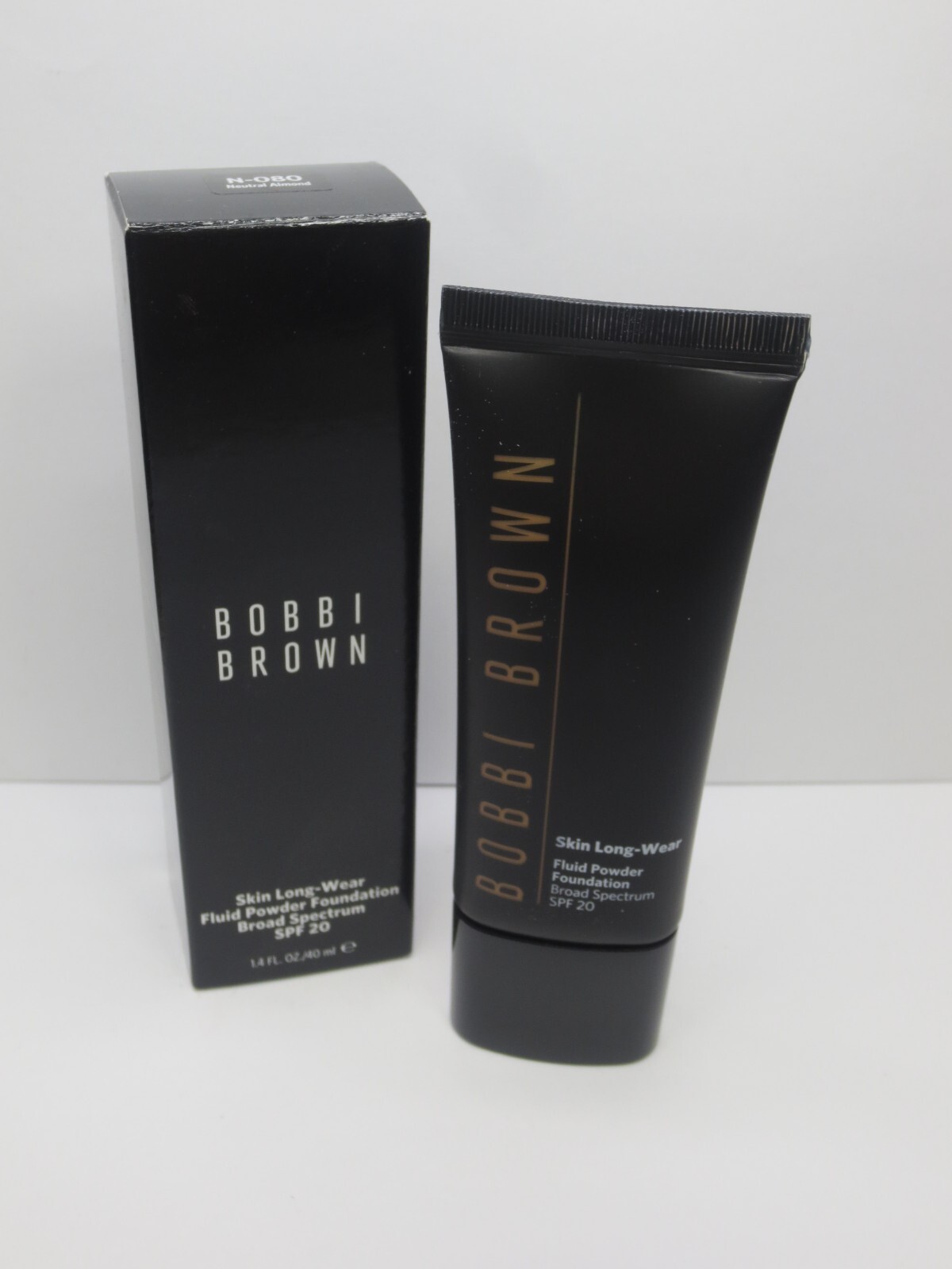 BOBBI BROWN SKIN FLUID POWDER FOUNDATION N-080 NEUTRAL ALMOND 1.4 OZ BOXED