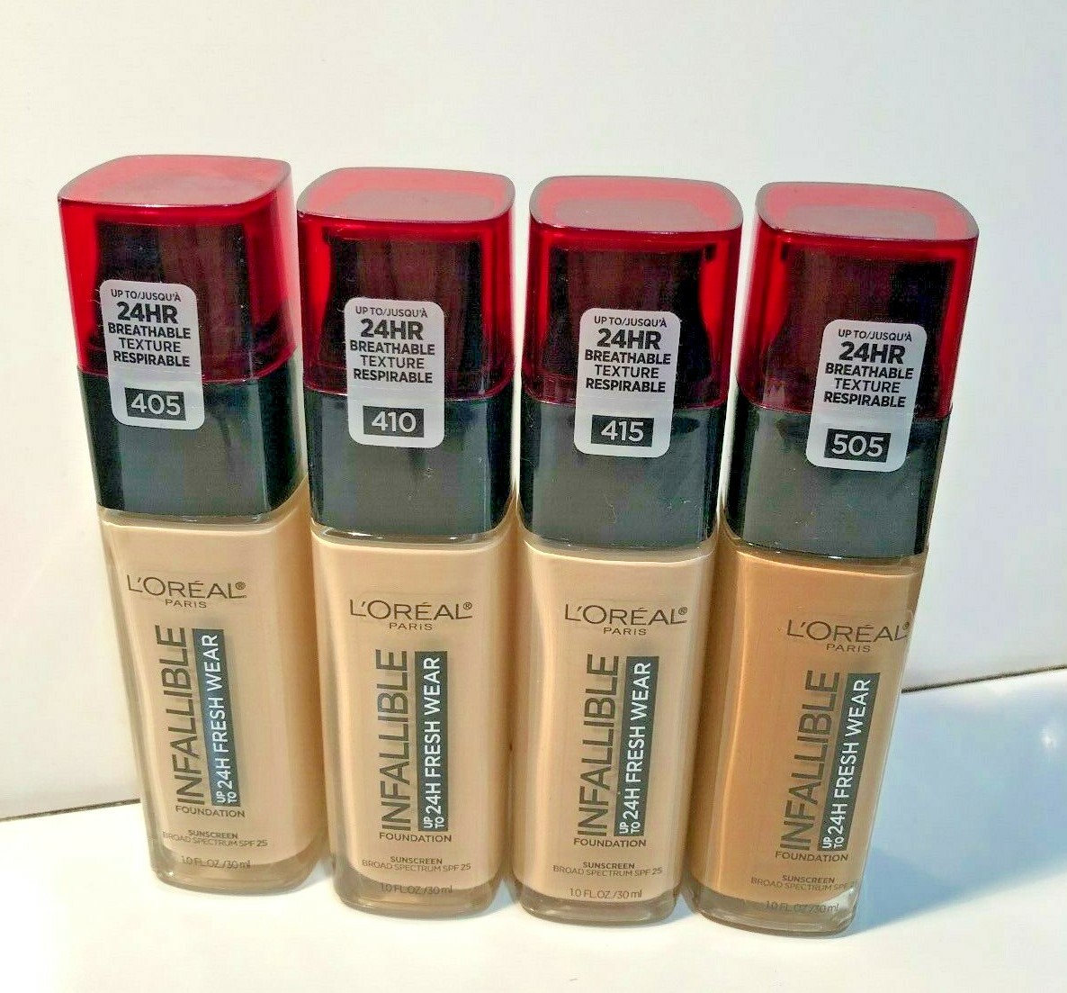 LOREAL PARIS INFALLIBLE FOUNDATION UP TO 24H WEAR 33 COLORS SPF 25 CHOOSE