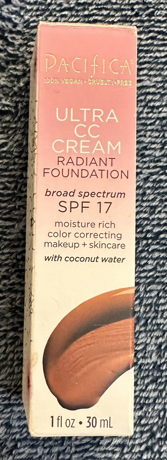 Ultra CC Cream Radiant Foundation SPF 17 – Cool/deep by Pacifica for W-1oz
