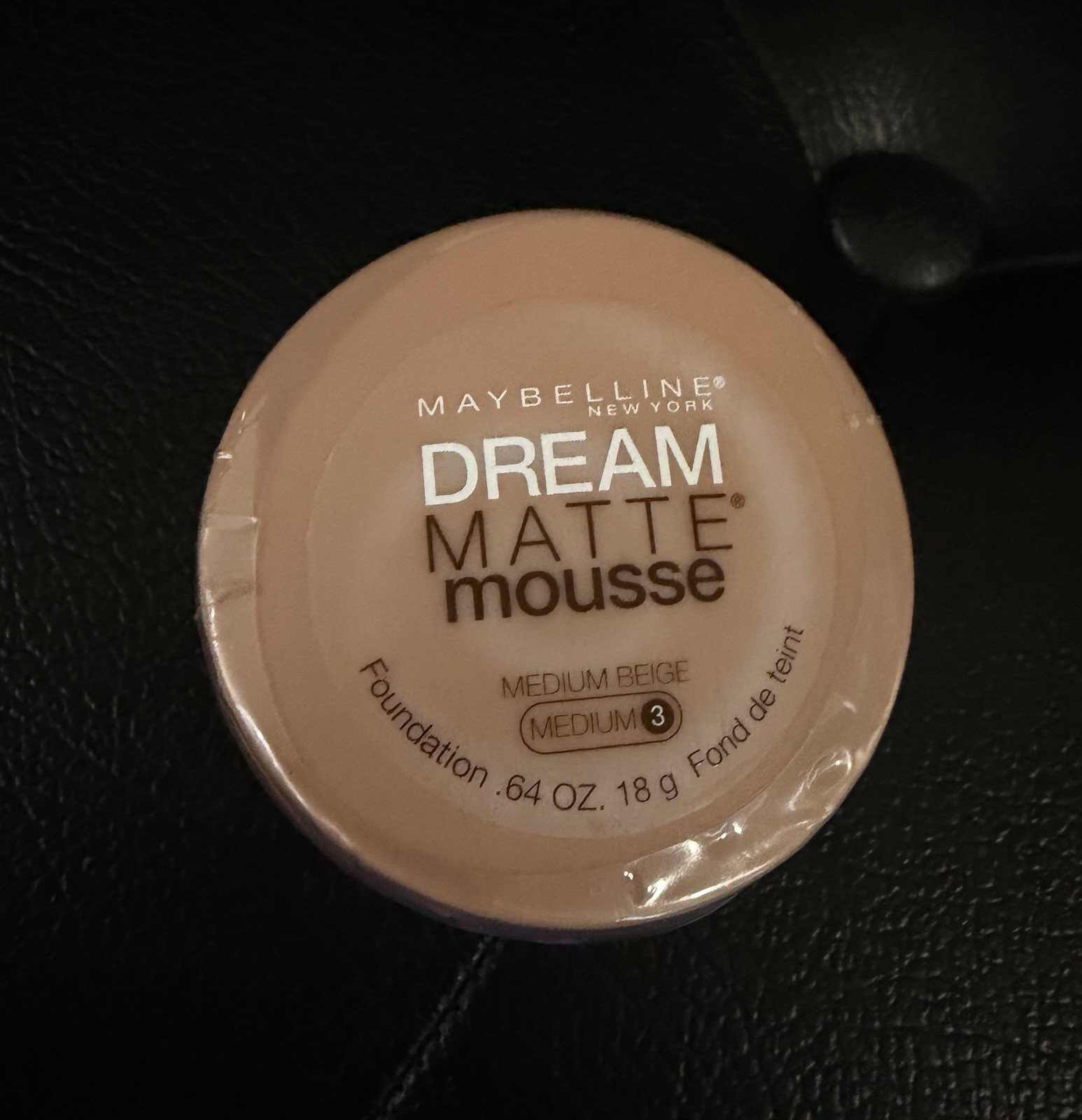 Maybelline Dream Matte Mousse MEDIUM BEIGE MEDIUM 3 Foundation New Sealed