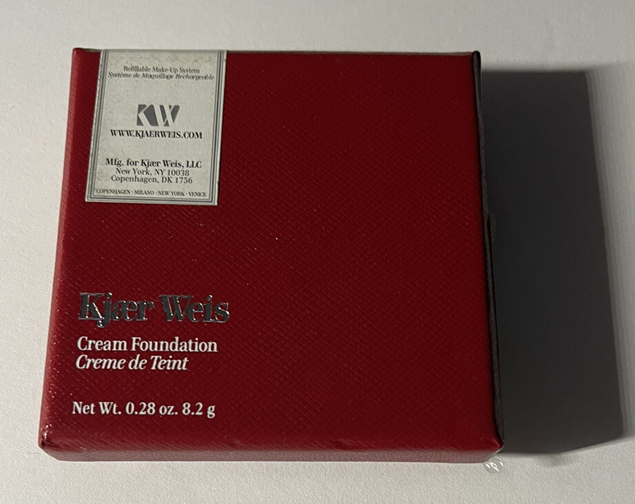 Kjaer Weis Cream Foundation Case Iconic Edition -Just Sheer NEW IN BOX 0.28oz