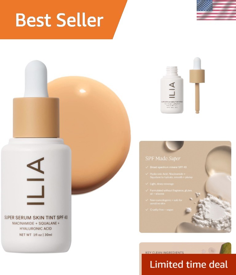 Multi-Functional Super Serum Skin Tint SPF 40 – Protects Against Blue Light