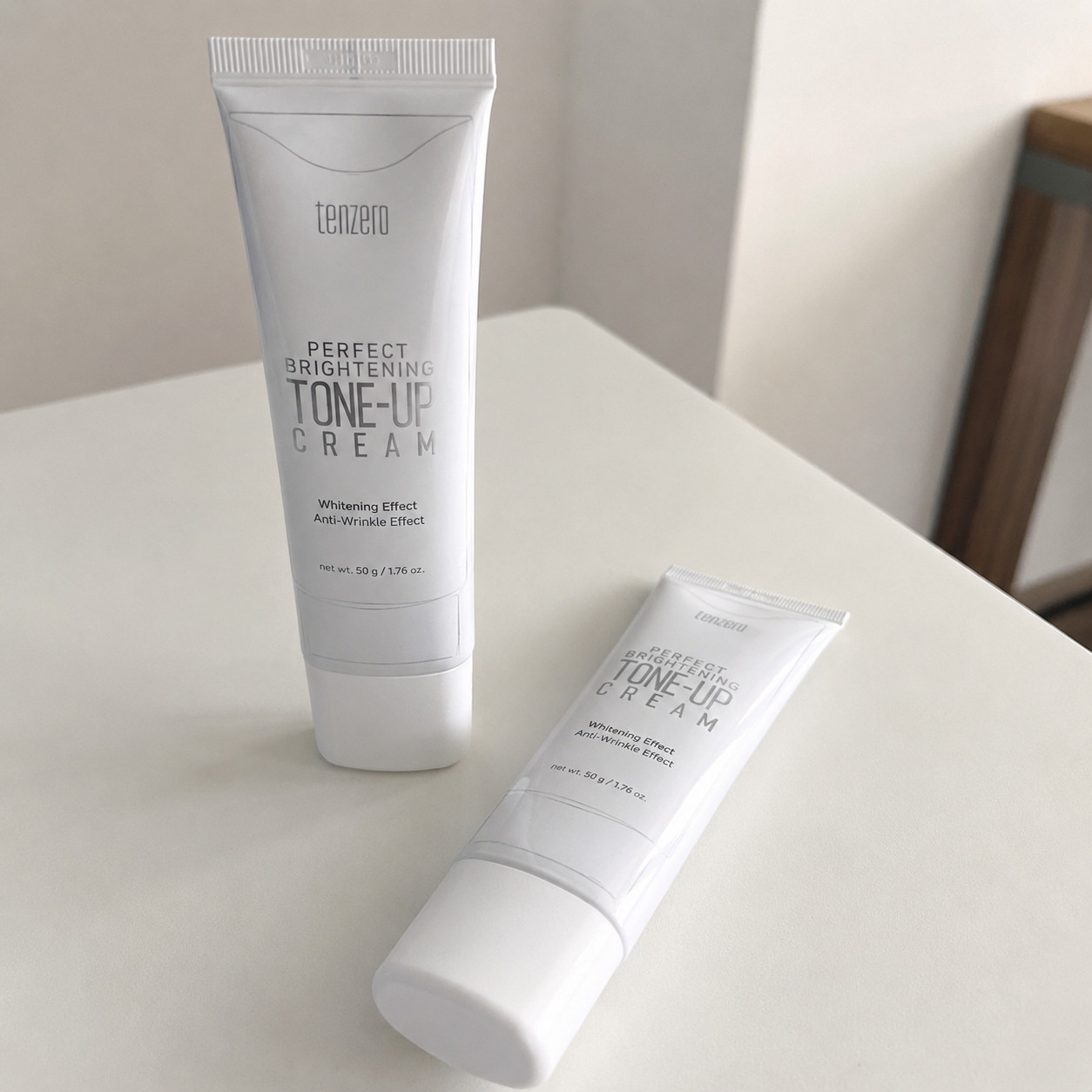 [KR] 2PCS TENZERO Perfect Brightening Tone-Up Cream 50g Duo Set Korean Skincare