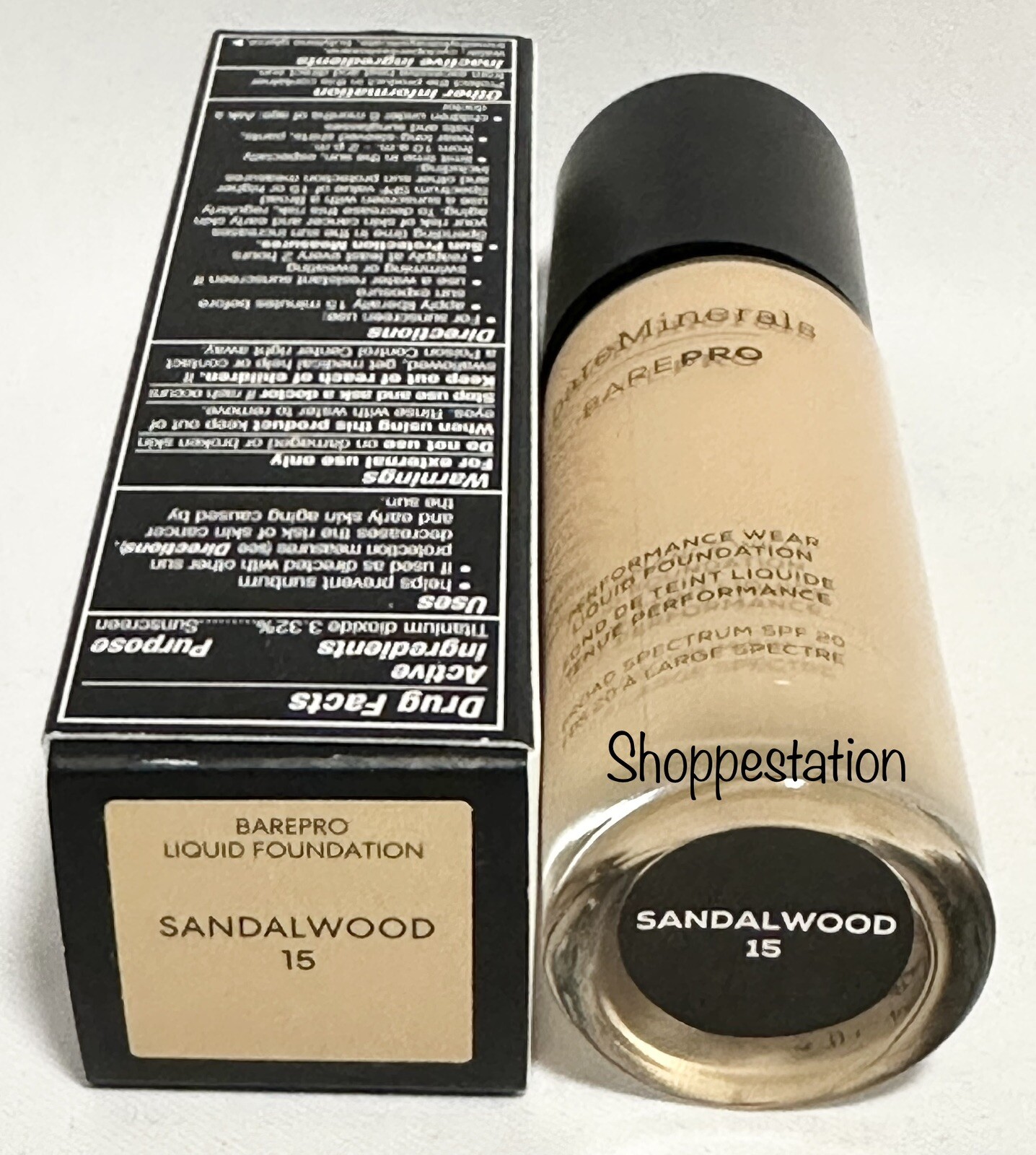 Bareminerals Barepro 24HR Performance Wear Liquid Foundation SPF20 SANDALWOOD 15