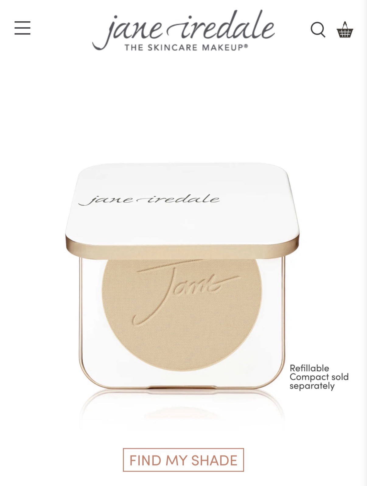 Jane Iredale PurePressed Base Refill SPF 20 [WARM SIENNA] New Sealed 0.35 oz