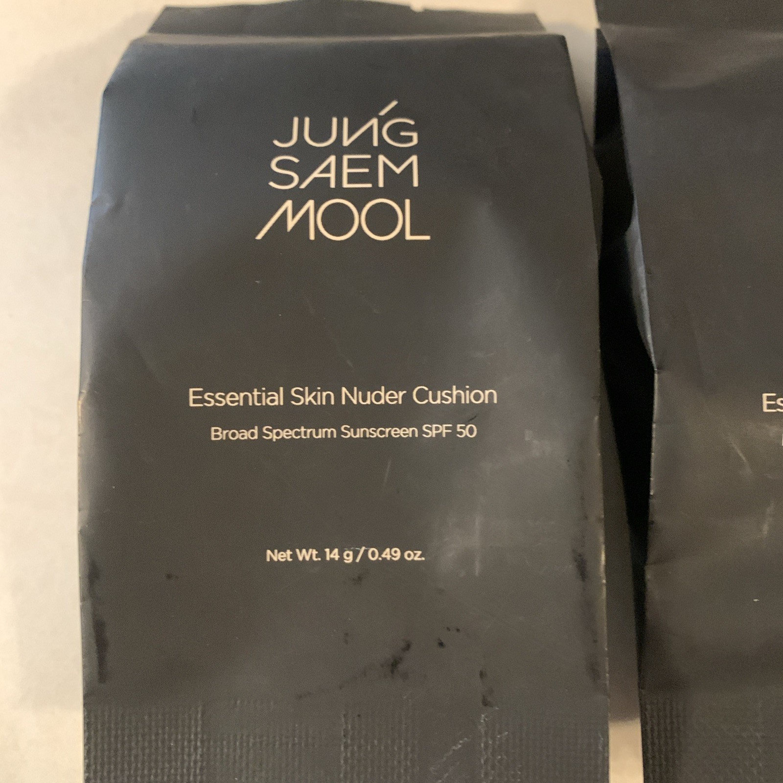 2-New Sealed Refill JUNG SAEM MOOL Essential Skin Nuder Cushion 14g Light SPF 50