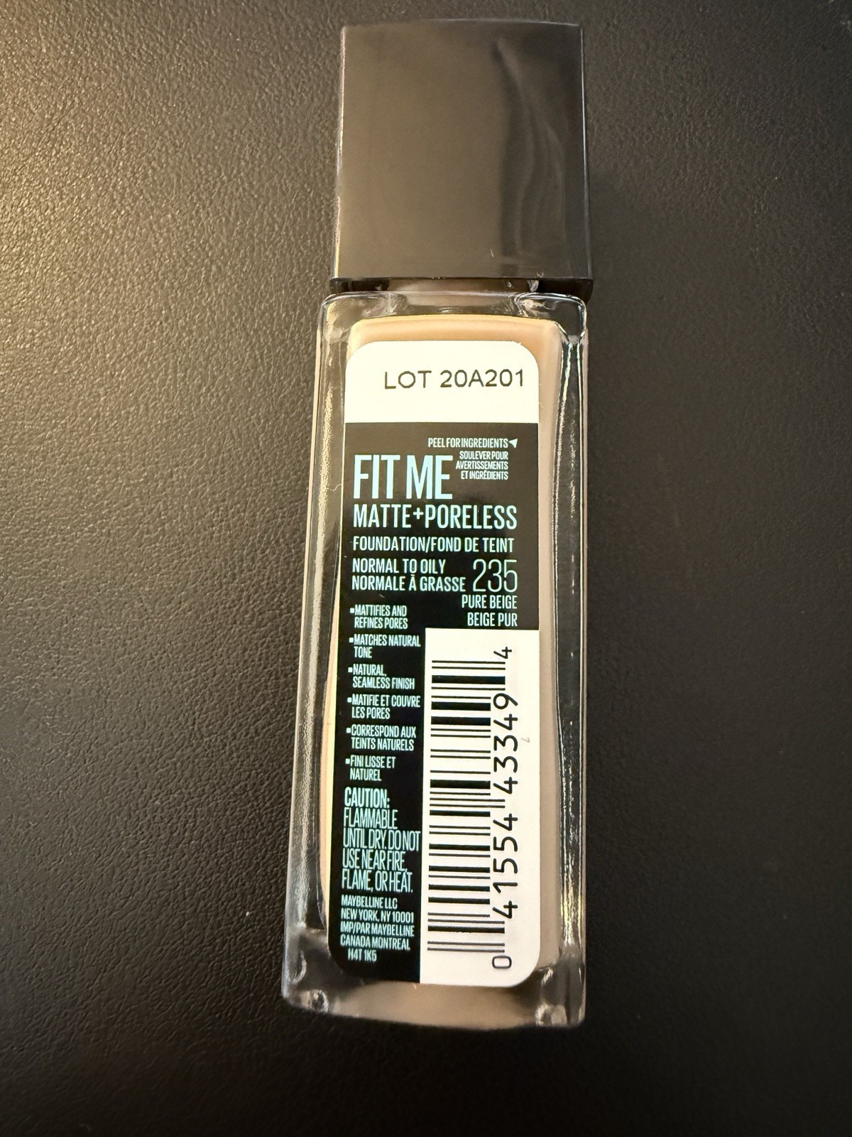 Maybelline FIT ME Matte & Poreless Foundation 235 PURE BEIGE Normal To Oily
