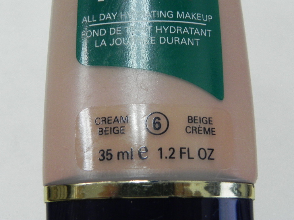 MAX FACTOR RAIN DAY HYDRATING MAKEUP 1.2 OZ 35 ML # 6 CREAM BEIGE NO BOX