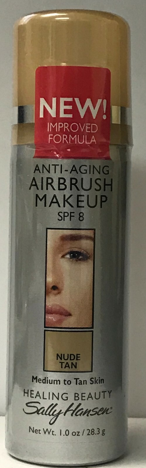 Lot of 6 Sally Hansen Anti Aging Airbrush Makeup – Nude Tan 1.0 oz / 28.3 g