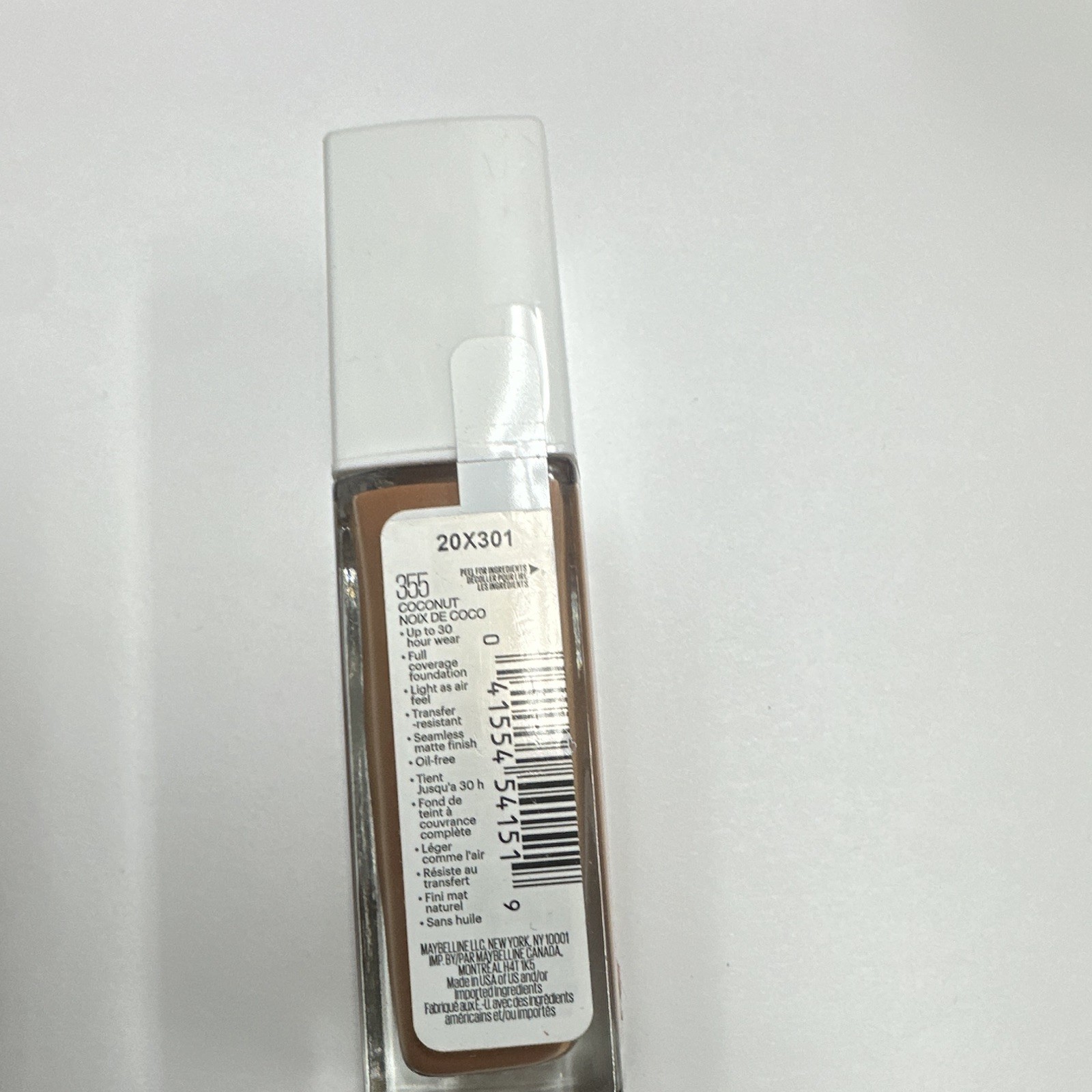 Maybelline Super Stay Active Wear 30H Foundation 355 Coconut Matte 1 fl oz