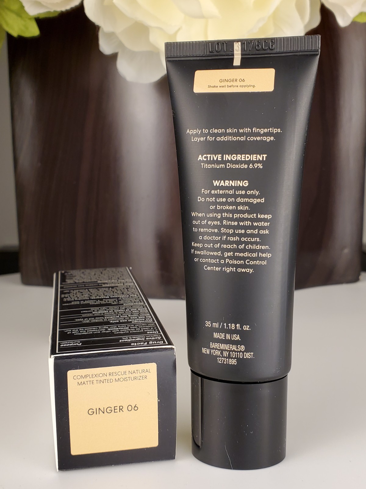 bareMinerals Complexion Rescue Natural Matte Tinted Moisturizer GINGER 06~ NIB