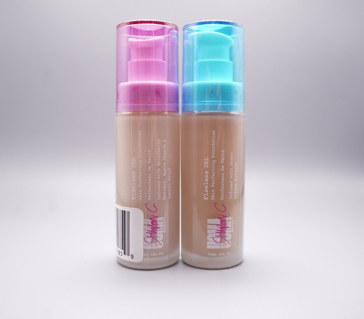 UOMA Flawless IRL Pair of Shades White Pearl T1 (Purple) and Fair Lady T6 (Blue)