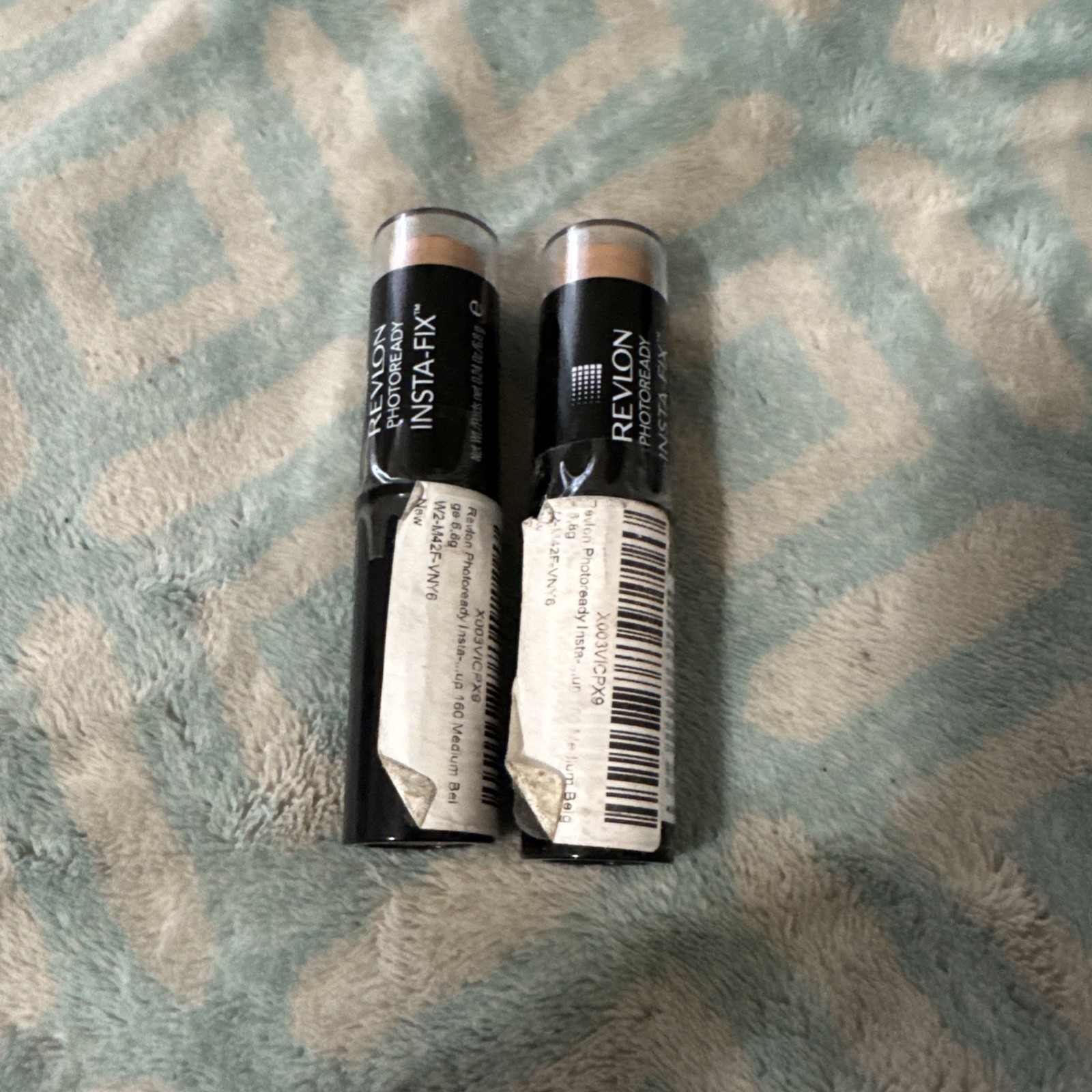 (2 Pack) Revlon Photoready Insta Fix Makeup 160 Medium Beige 0.24oz / 6.8g