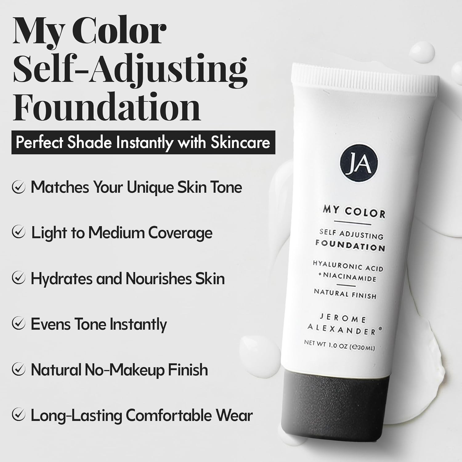 My Color Self-Adjusting Foundation, Hydrating & Lightweight Face Makeup, Skin…