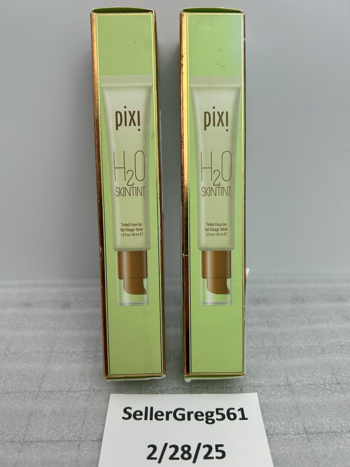Pixi by Petra H2O SkinTint Tinted Face Gel 1.2 Oz Shade Chai- 2 COUNT