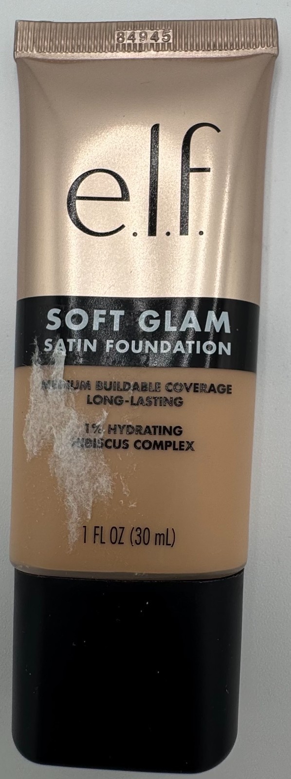ELF Soft Glam Satin Foundation Med. Buildable Coverage Light Warm 1 oz NEW