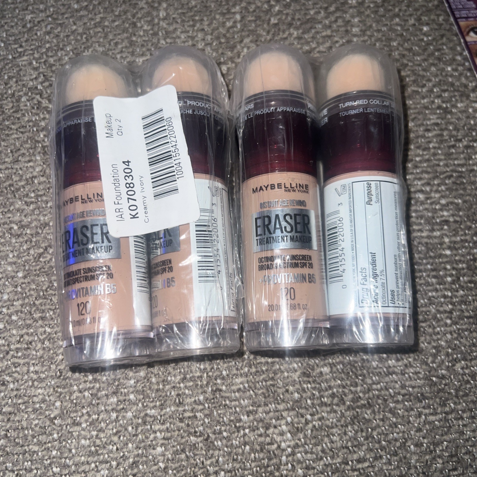 4x Maybelline “Creamy Ivory”Instant Age Rewind Eraser🔥Free Shipping!!