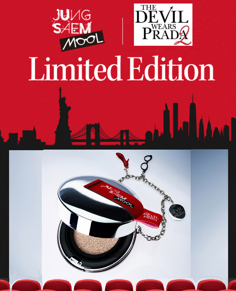 The DEVIL Wears PRADA x JungSaemMool Cushion Skin Nuder + Refill + Charms & Case