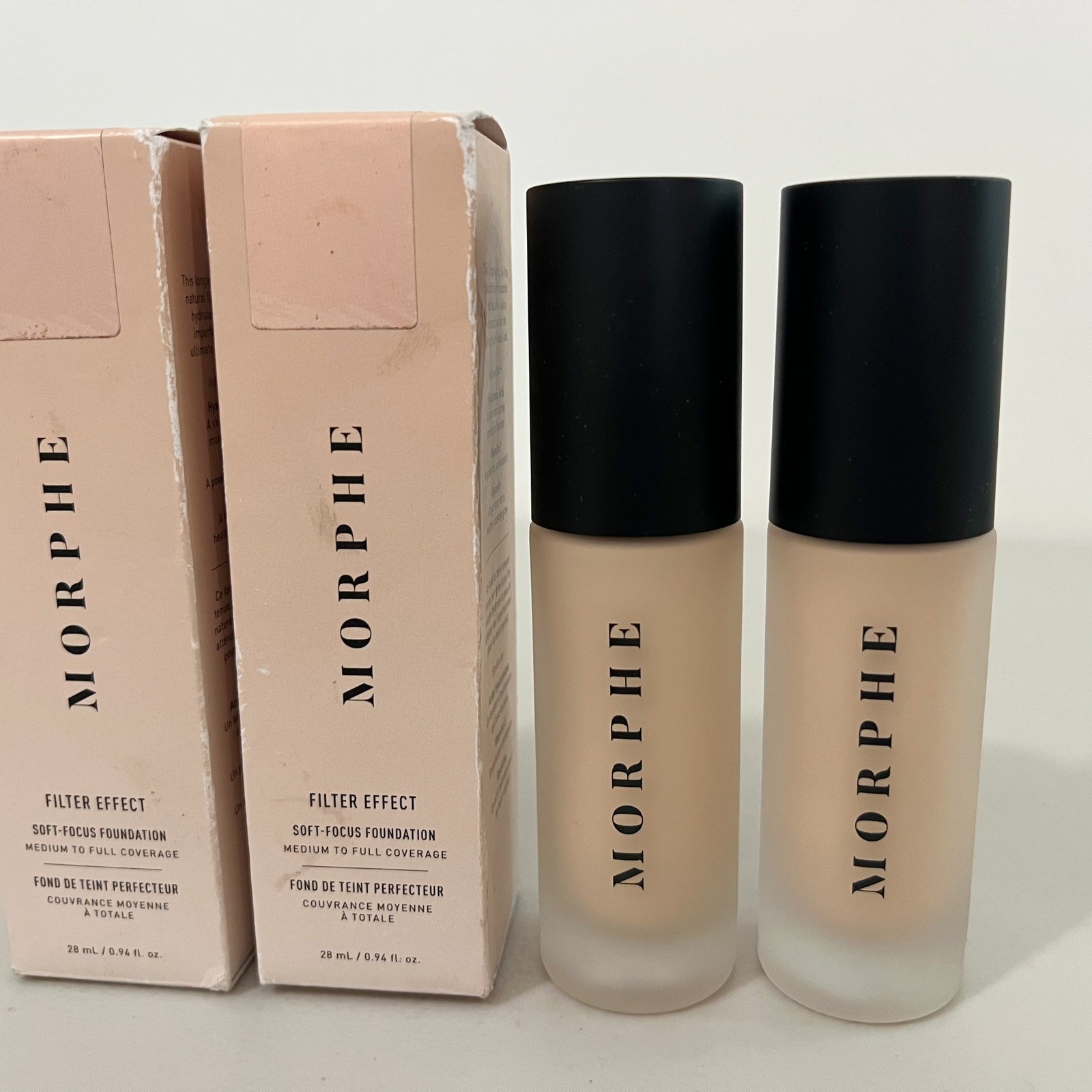 Morphe Filter Effect Soft-Focus Foundation Filter Light 2 Set of 2 New