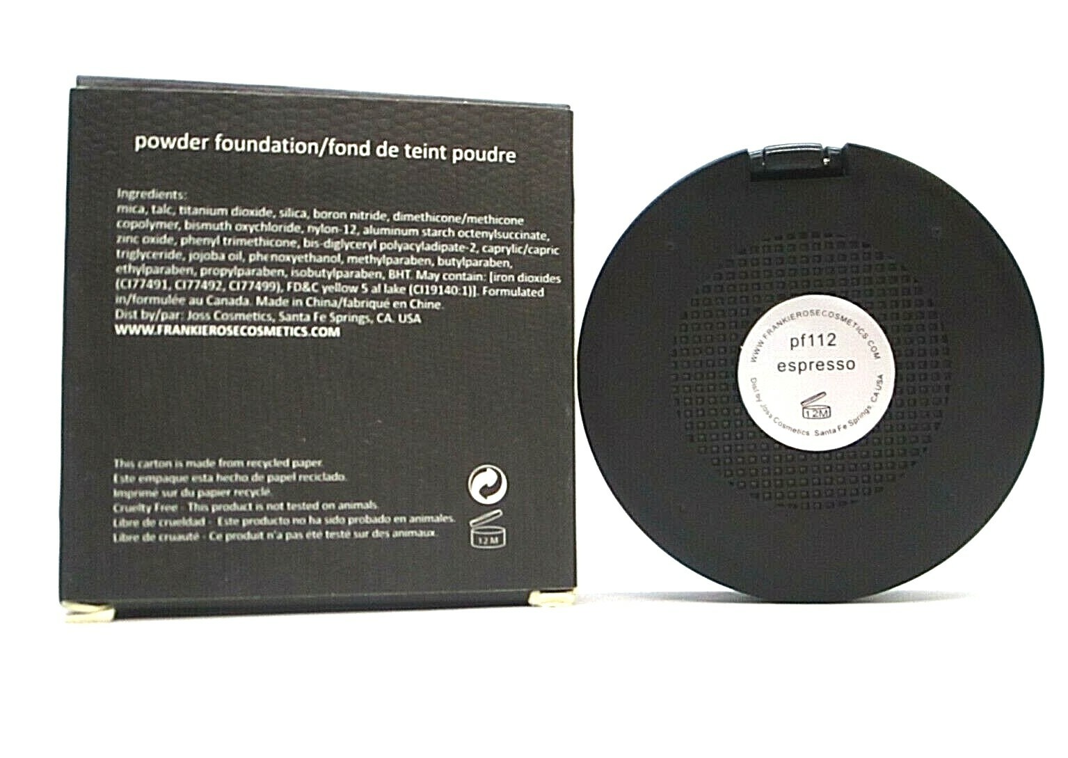 Frankie Rose Cosmetics Powder Foundation Espresso 12 g / 0.42 oz