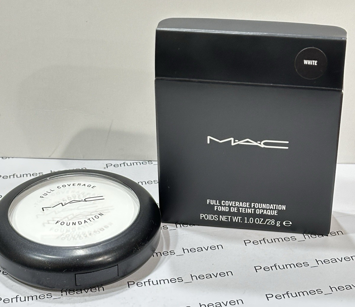 MAC Full Coverage Foundation WHITE Full Size 1.0 oz / 28g New In Box