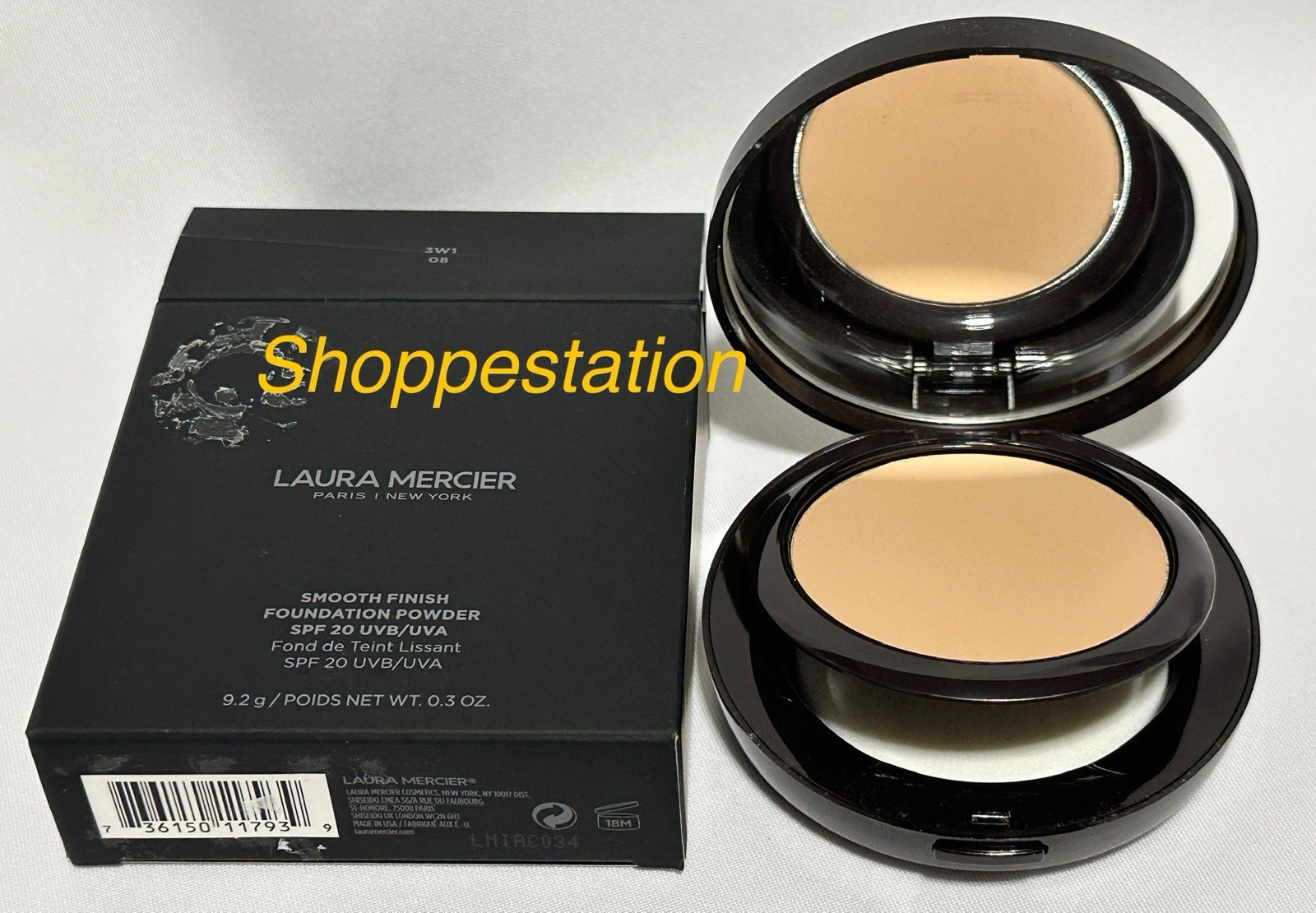 Laura Mercier Smooth Finish Foundation Powder Shade 3W1 08 Full size 9.2g/0.3oz