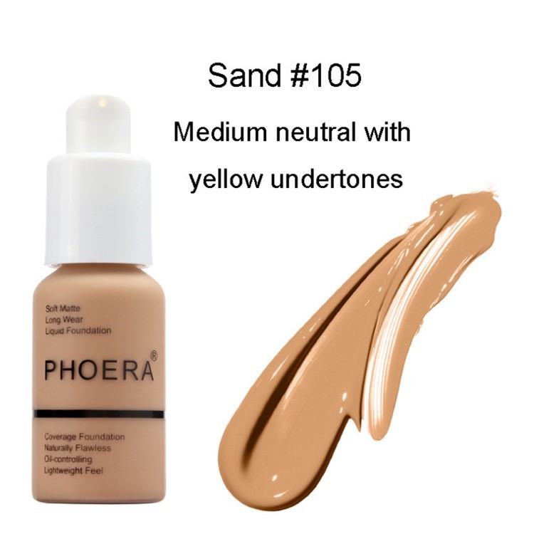 Soft Matte Long-Lasting Liquid Foundation, Full Coverage Face Makeup