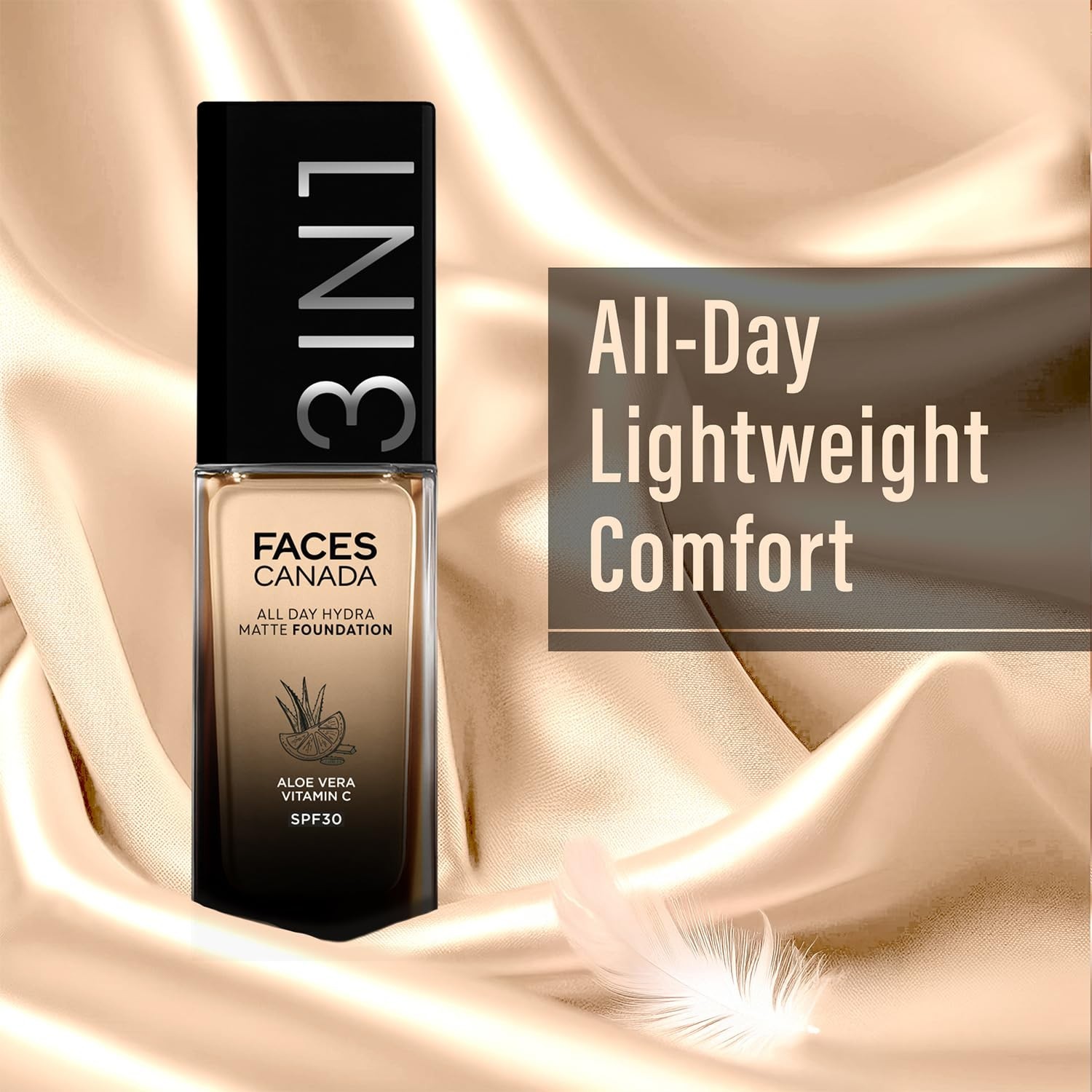 FACES CANADA Matte Foundation Cream Honey Beige 031, 25ml