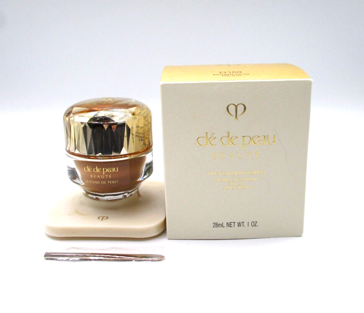 Cle De Peau The Foundation N Broad Spectrum Spf 22 O100 Rich Deep Ocher 1 oz