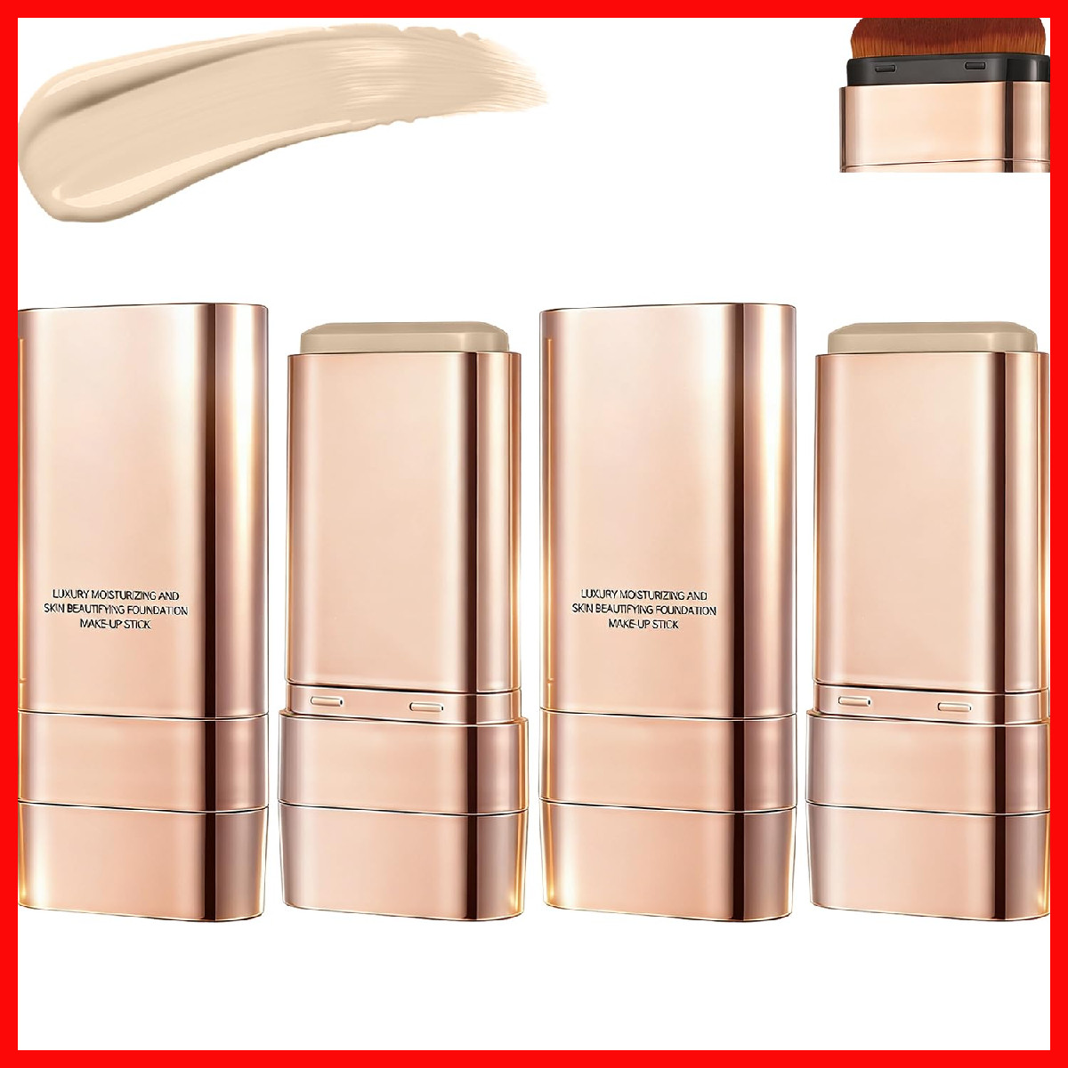 Dsurapve 2Pcs Luminous Dual-Ended Concealer Foundation Stickfoundation Stick