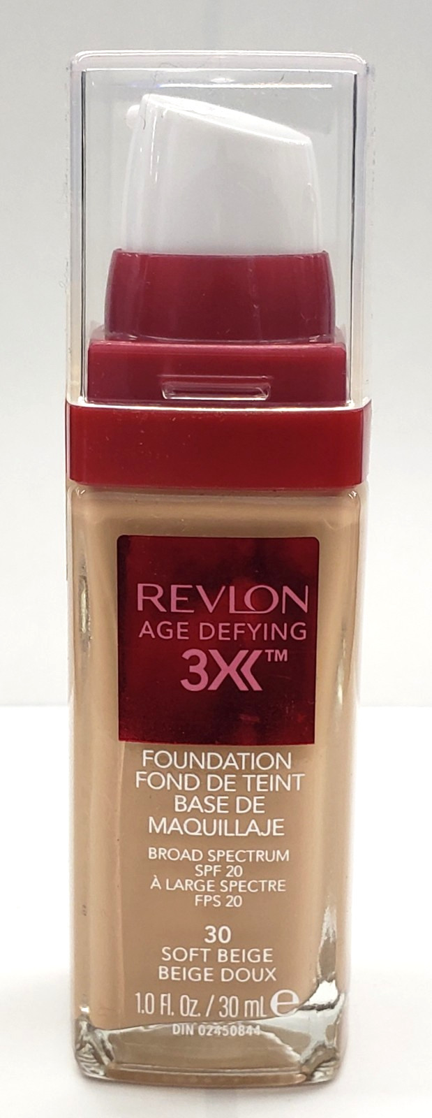 NEW REVLON AGE DEFYING 3X FOUNDATION-30 SOFT BEIGE