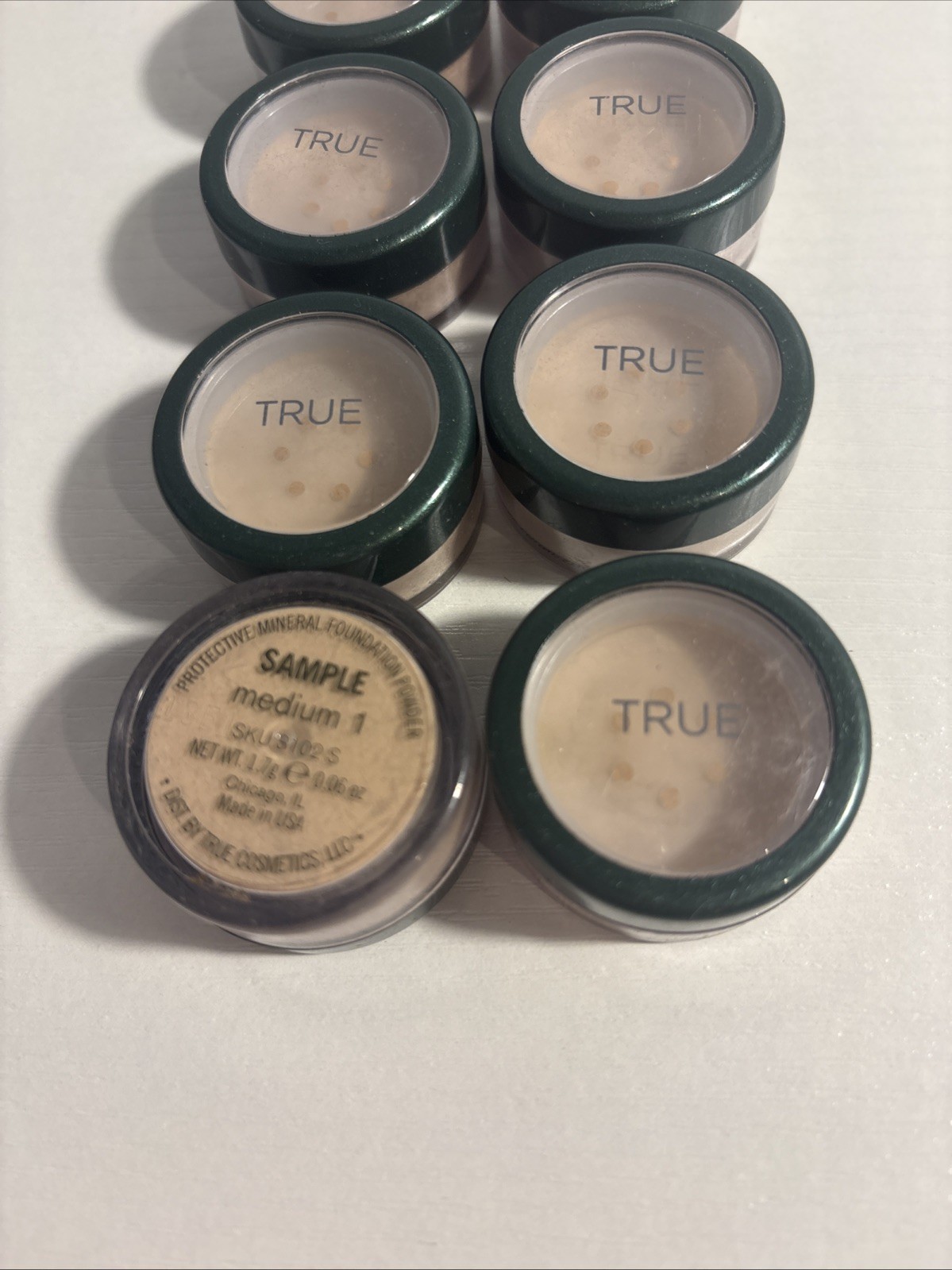 8-True Cosmetics Protective Mineral Foundation Powder MEDIUM 1- 1.7g/0.06oz