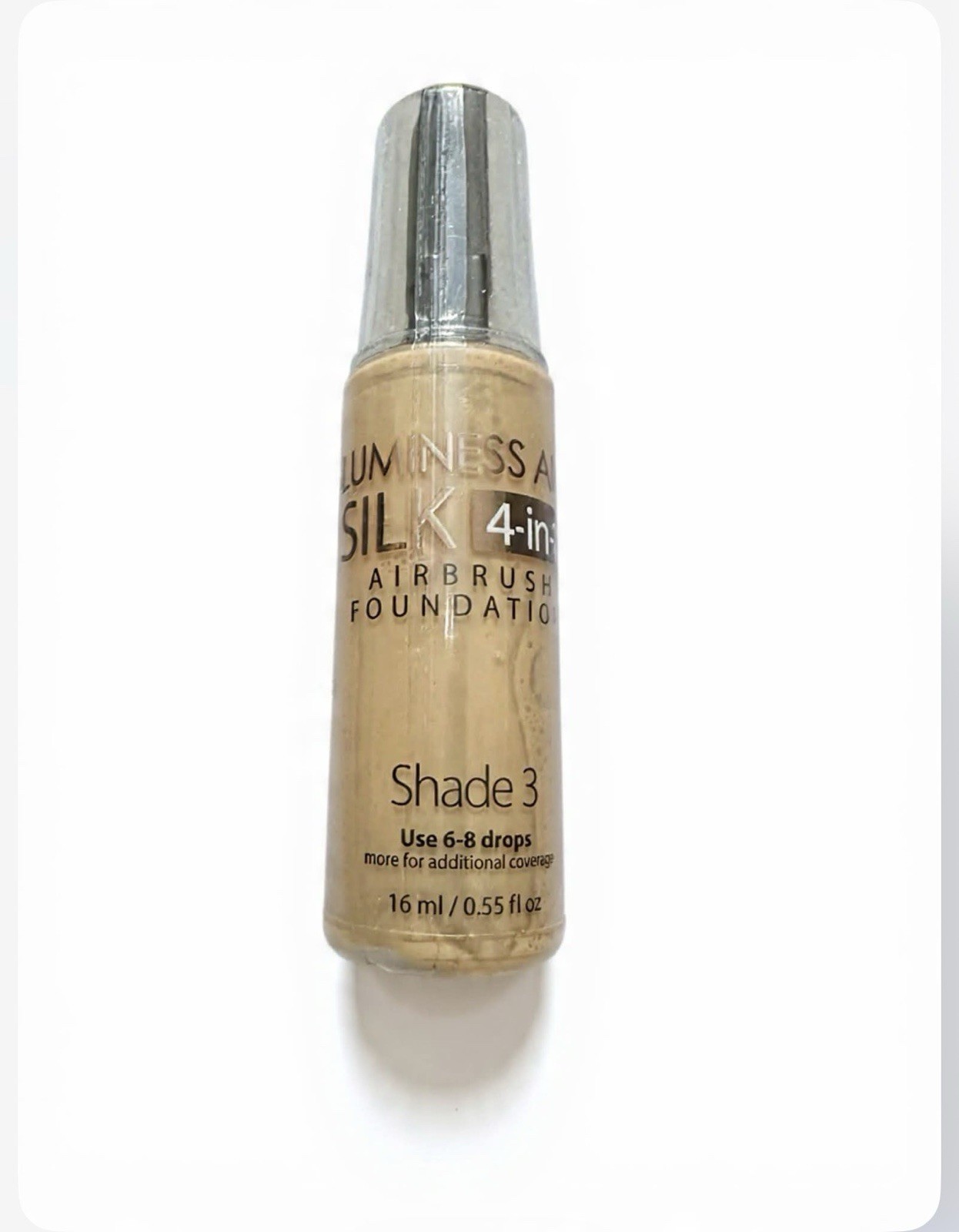 Luminess Air Silk 4-in-1 Shade 3 Airbrush Foundation .55 fl oz NEW Sealed