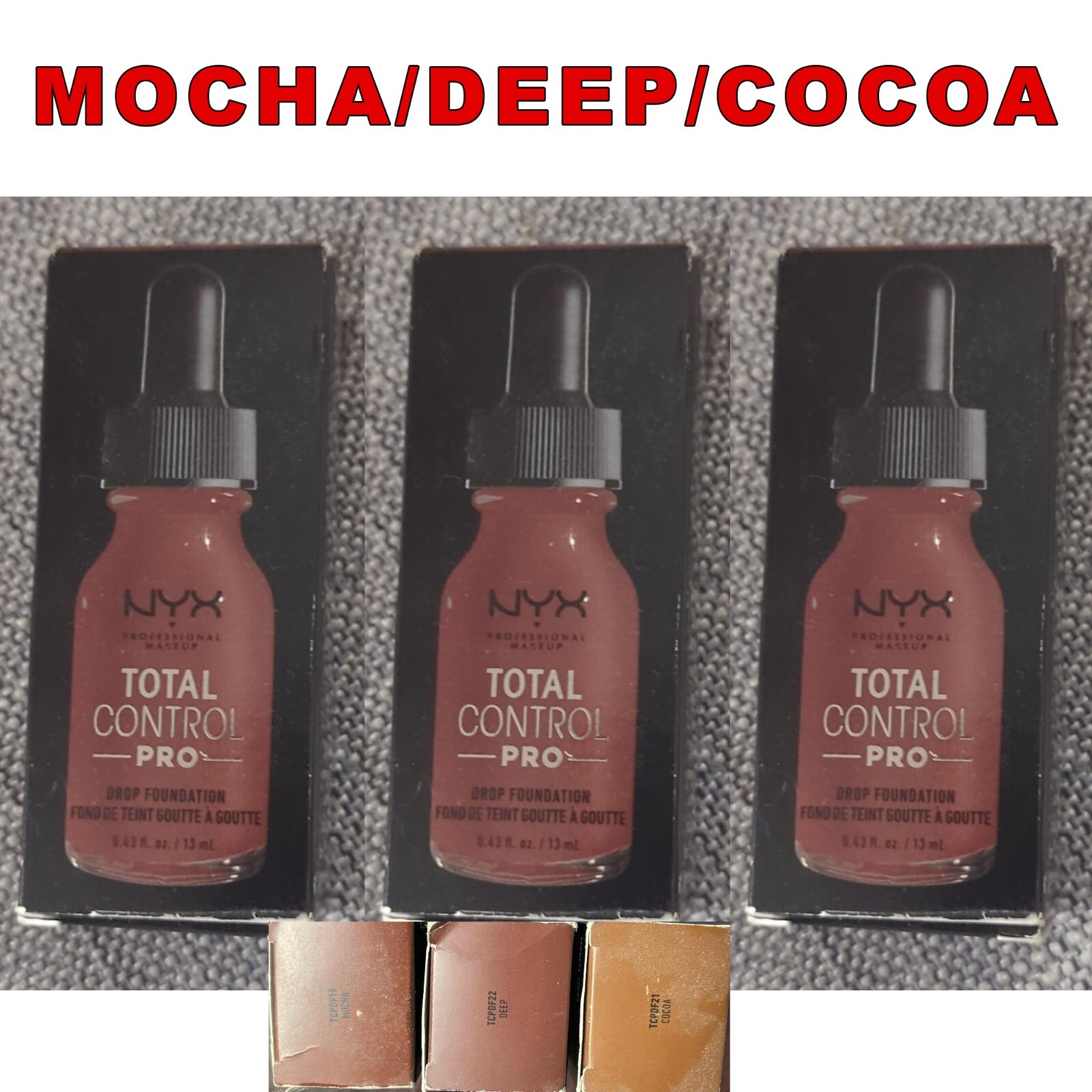NYX Total Control Drop Foundation 0.43 fl oz Choose Your Shade