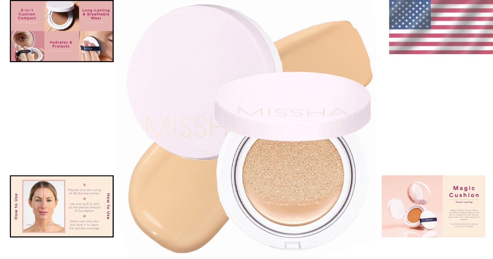 Flawless Light Beige Magic Cushion Foundation (2-Pack) – Radiant Skin Essentials