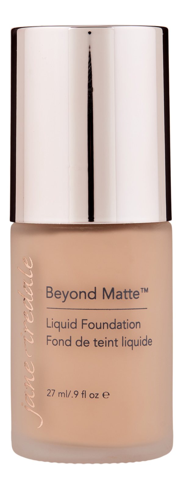 Jane Iredale Beyond Matte Liquid Foundation M6 Medium w/ Peach Gold Undertones.