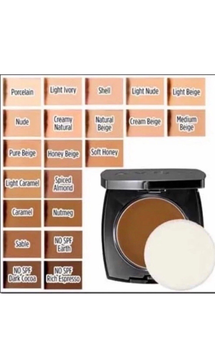 Avon Flawless CREAM-TO-POWDER FOUNDATION Compact 9g, SPF 15 / NUDE