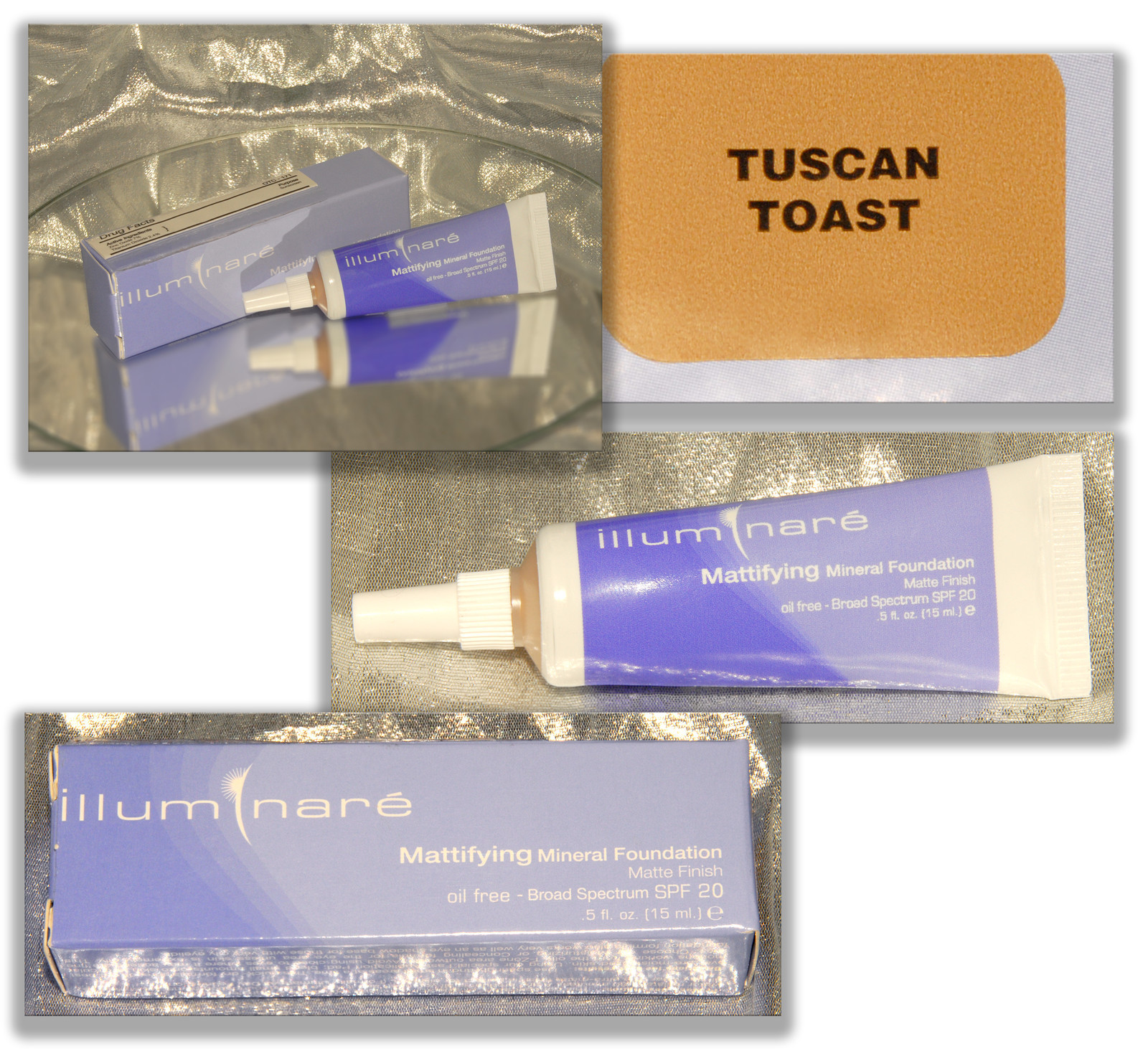 Illuminare – Mattifying Mineral Foundation SPF 20 Tuscan Toast Dark .5 oz *NEW